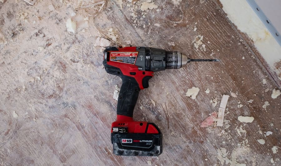 Cordless drill used for property maintenance and repairs